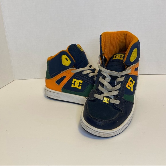 DC Kids' Youth (Unisex) Pure High Top Skate Shoes Size 1 - Picture 2 of 9